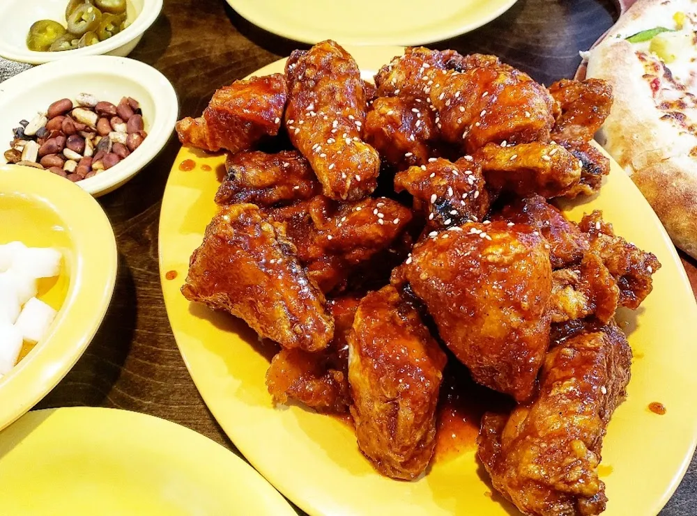 Glazed Chicken with Sesame Seeds